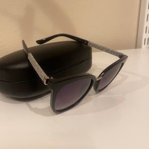 Nanette Lepore cat eyes glitter sunglasses